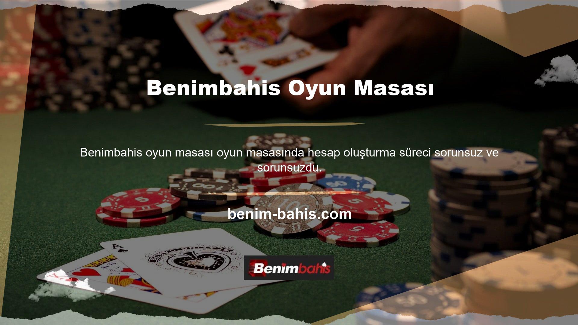 Benimbahis hesabı oluşturan bahisçiler, giriş adresini kullanarak herhangi bir sorun yaşamadan ana sayfaya kolayca erişebilirler